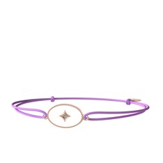 Amara Bileklik - Pırlanta 925 ayar rose altın kaplama gümüş bileklik (0.015 karat, beyaz mineli) #8iyb0o