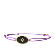 Amara Bileklik - Siyah zirkon 18 ayar altın bileklik (Siyah mineli) #8l2t2b