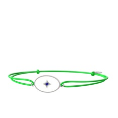 Amara Bileklik - Lab safir 925 ayar gümüş bileklik (Beyaz mineli) #cfn2kw