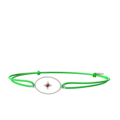 Amara Bileklik - Garnet 925 ayar gümüş bileklik (Beyaz mineli) #nwt75i