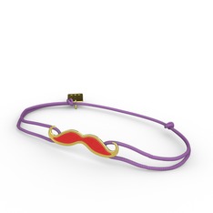 14 ayar altın bileklik (Kırmızı mineli)