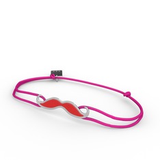 925 ayar gümüş bileklik (Kırmızı mineli)