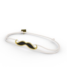 18 ayar altın bileklik (Siyah mineli)