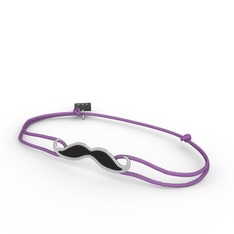 925 ayar gümüş bileklik (Siyah mineli)