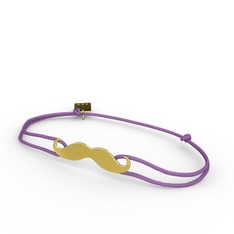 925 ayar altın kaplama gümüş bileklik (şeffaf mineli)