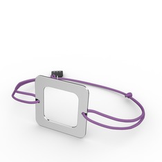 Kare Bileklik - 18 ayar beyaz altın bileklik #1s2znqa