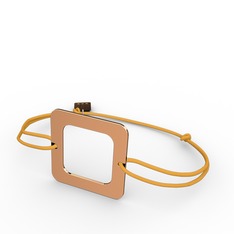 Kare Bileklik - 8 ayar rose altın bileklik #kevwfb