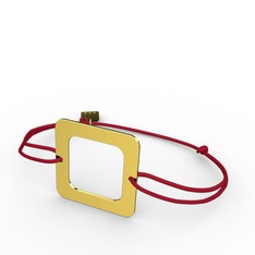 Kare Bileklik - 925 ayar altın kaplama gümüş bileklik #uwyqou