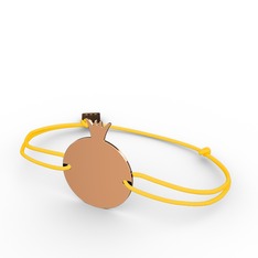 Nar Bileklik - 925 ayar rose altın kaplama gümüş bileklik #1mki3tv