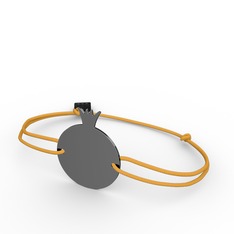 Nar Bileklik - 925 ayar siyah rodyum kaplama gümüş bileklik #ky3l9n