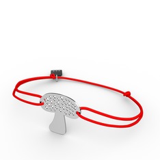 Mantar Bileklik - 8 ayar beyaz altın bileklik #17pvnu7