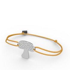 18 ayar beyaz altın bileklik