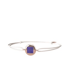 Lab safir 18 ayar rose altın bileklik