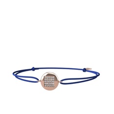 Beyaz zirkon 18 ayar rose altın bileklik