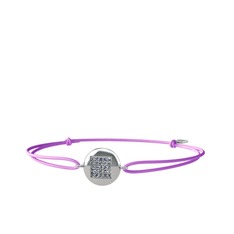 Lida Kare Bileklik - Pırlanta 925 ayar gümüş bileklik (0.22 karat) #16nagrg