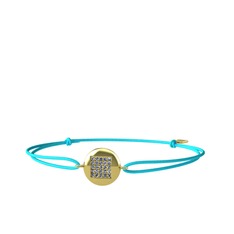 Lida Kare Bileklik - Pırlanta 8 ayar altın bileklik (0.22 karat) #8bztxq