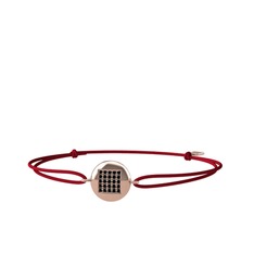 Siyah zirkon 8 ayar rose altın bileklik