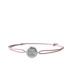 Lida Kare Bileklik - Beyaz zirkon 14 ayar beyaz altın bileklik #e4zdi5