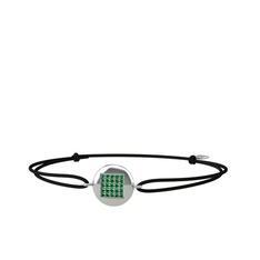 Lida Kare Bileklik - Yeşil kuvars 925 ayar gümüş bileklik #kzrrq8