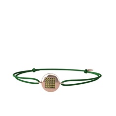 Peridot 18 ayar rose altın bileklik