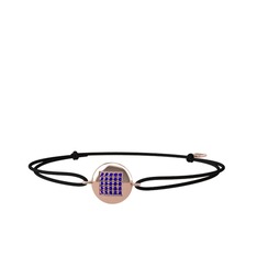 Ametist 8 ayar rose altın bileklik