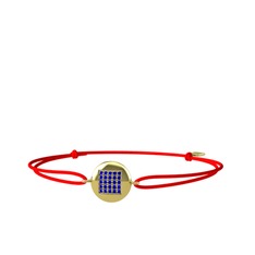 Lab safir 14 ayar altın bileklik