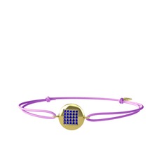 Lab safir 18 ayar altın bileklik