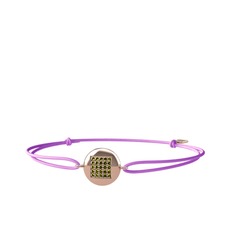 Lida Kare Bileklik - Peridot 8 ayar rose altın bileklik #zhwkpw