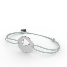 Balık Bileklik - 8 ayar beyaz altın bileklik #66cr4b