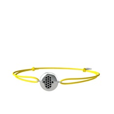Lida Hamsa Bileklik - Siyah zirkon 925 ayar gümüş bileklik #1a174g2