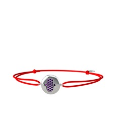 Lida Hamsa Bileklik - Ametist 925 ayar gümüş bileklik #1t73ecf