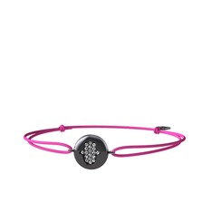Lida Hamsa Bileklik - Swarovski 925 ayar siyah rodyum kaplama gümüş bileklik #7pvlhy