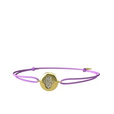 Lida Hamsa Bileklik - Swarovski 18 ayar altın bileklik #8iovu7