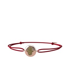Lida Hamsa Bileklik - Peridot 14 ayar rose altın bileklik #dmdyud