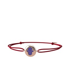Lida Hamsa Bileklik - Lab safir 14 ayar rose altın bileklik #f45jnw