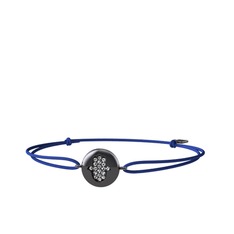 Lida Hamsa Bileklik - Swarovski 925 ayar siyah rodyum kaplama gümüş bileklik #fv1tno