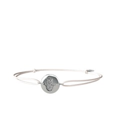 Lida Hamsa Bileklik - Swarovski 925 ayar gümüş bileklik #jj8781