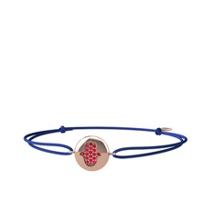 Lida Hamsa Bileklik - Rodolit garnet 18 ayar rose altın bileklik #kyrhi4