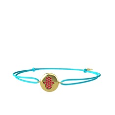 Lida Hamsa Bileklik - Rodolit garnet 18 ayar altın bileklik #m9cfvb