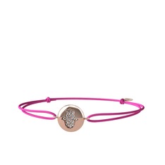 Beyaz zirkon 18 ayar rose altın bileklik