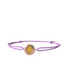 Lida Hamsa Bileklik - Sitrin 14 ayar rose altın bileklik #qnqj2a