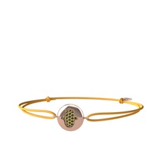 Lida Hamsa Bileklik - Peridot 14 ayar rose altın bileklik #s6ig54