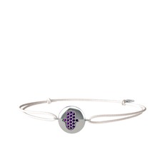 Ametist 925 ayar gümüş bileklik