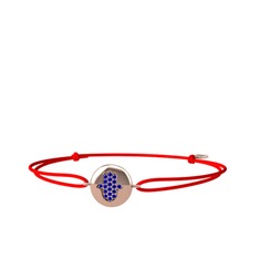 Lab safir 18 ayar rose altın bileklik