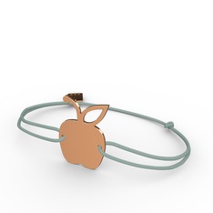 Elma Bileklik - 18 ayar rose altın bileklik #1mh6vja