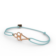 Dondurma Bileklik - 925 ayar rose altın kaplama gümüş bileklik #17rt0b0