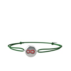 Lida Sonsuzluk Bileklik - Garnet 925 ayar gümüş bileklik #14hp0l6