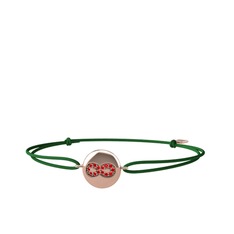 Garnet 8 ayar rose altın bileklik