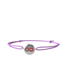 Garnet 925 ayar gümüş bileklik