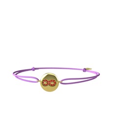 Garnet 18 ayar altın bileklik